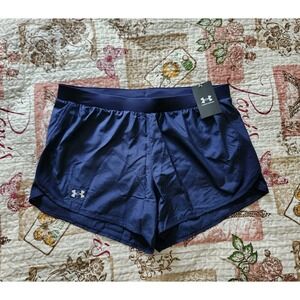 Under Armour UA‎ Fly By 2.0 Shorts Blue Loose Fit Shorts Womens size L